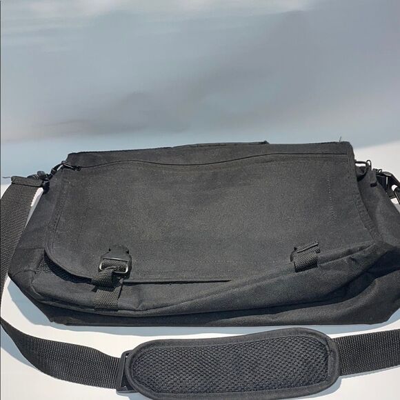 Black Messenger Bag - Picture 1 of 7